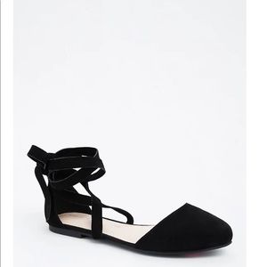 Torrid Black Faux Suede Flats